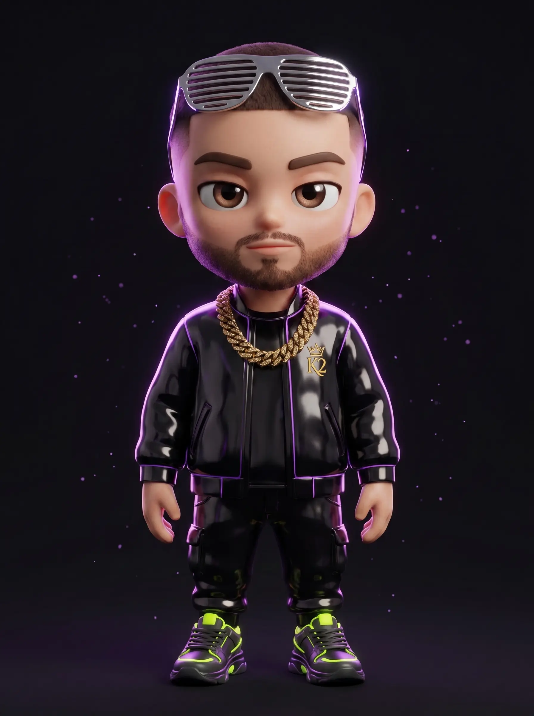 Hood Ones collectible — neon fit